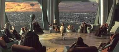 La sala del Consiglio dei Jedi